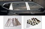 Polished Stainless steel Car Window Trim Strip For NISSAN X-TRAIL 2014