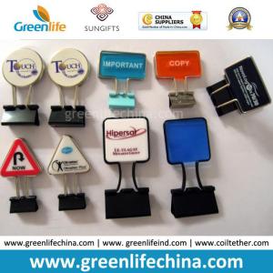 China Customized Logo Printing Office Stationery Binder Clip as Promotion Gift factory