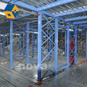 China Warehouse Storage Platform Metal Mezzanine Floor Blue Multi Tier Heavy Duty factory