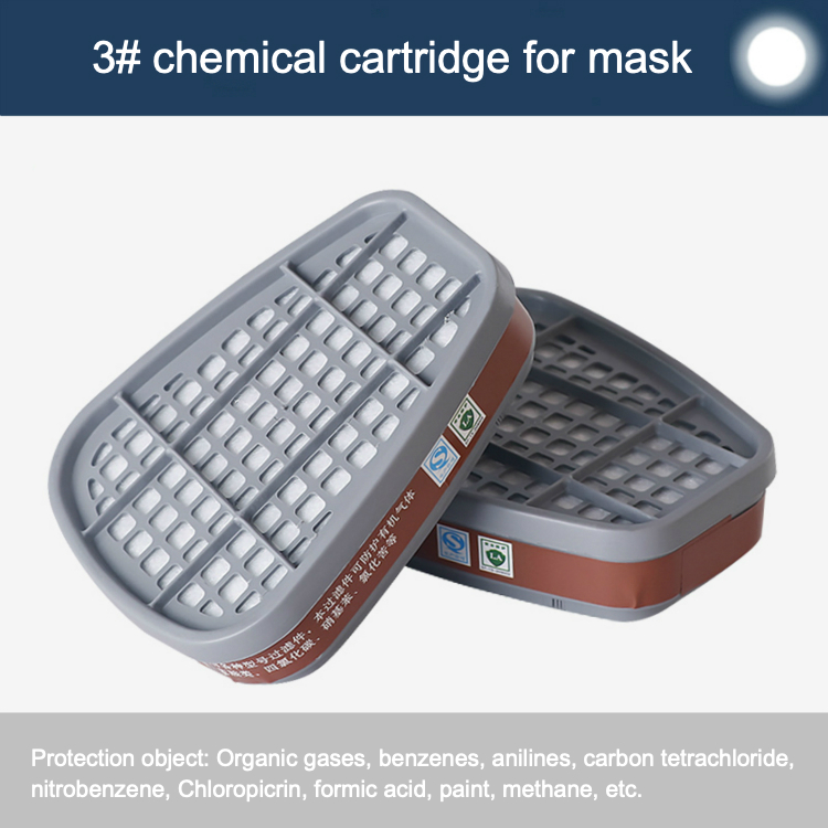 Reusable KN95 Half Face Gas Mask Dust Absorbing Respirator With Air Filtration