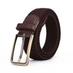 Mix Color 3.5cm Wide Mens Woven Elastic Belt Weave 120cm