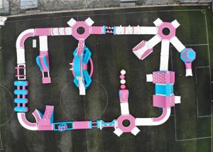 China Professioanl Inflatable Floating Water Park , Water Amusement Park Obsatcle Course factory
