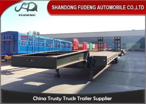 China Customized 4 Axle 13 Meters Lowboy Semi Trailer factory