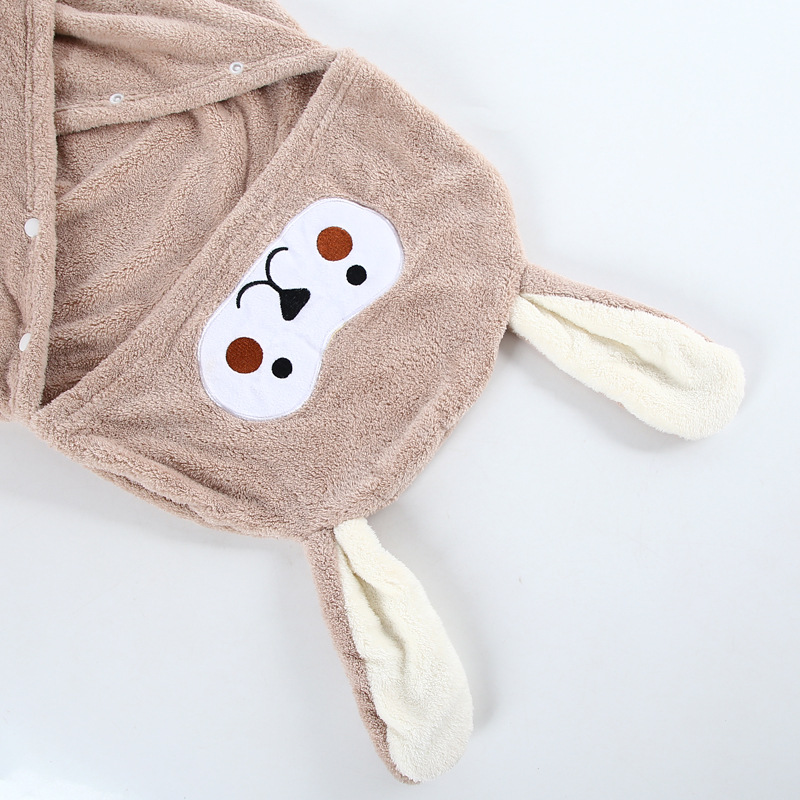 Picture-perfect Baby Shower Towel and Hat Set Jacquard Coral Velvet for Softness