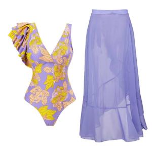 China Sexy purple Bikini Bathing Suits Color Matching U Drag Women 2 Piece Bikini factory