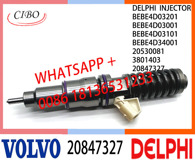 Common Rail Fuel Diesel Injector 20847327 BEBE4D03201 BEBE4D03001 BEBE4D03101 BEBE4D34001 E3.18 for VOL CONSTRUCTION