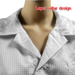 Class 100 Cleanroom 5mm Grid ESD Anti Static Garments