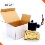 Brass Water Solenoid Valve 24V AC Direct Acting 2W-250-25 1 Inch Normally Closed