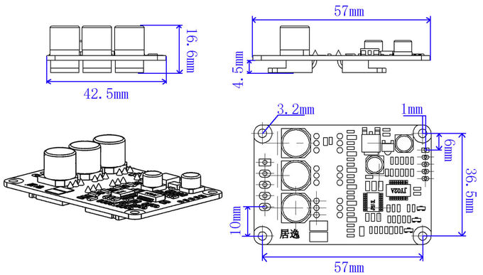 18-50V 500W bldc motor Driver Board JYQD-V8.5E-H