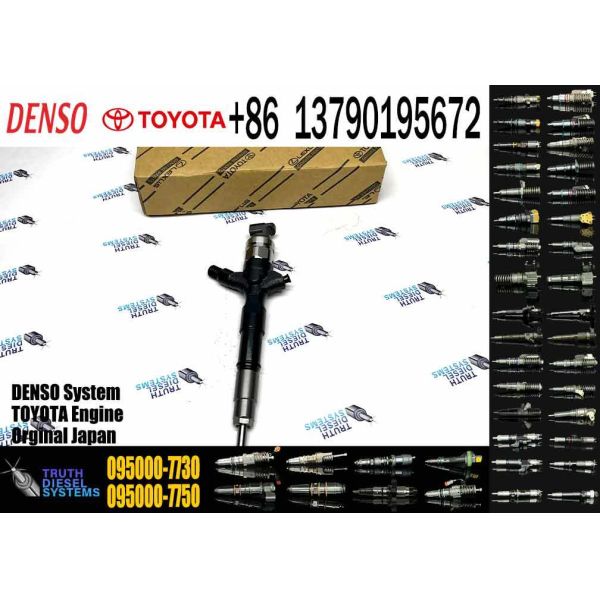095000-7730 23670-39295 23670-39296 095000-7731 CR Fuel Injector for Toyota 1KD-FTV 3.0L D-4D Land Cruiser Prado J120 2004-2006