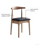 Dining Room Furniture European Style Modern Chairs with Ox Horn and PU/Fabric