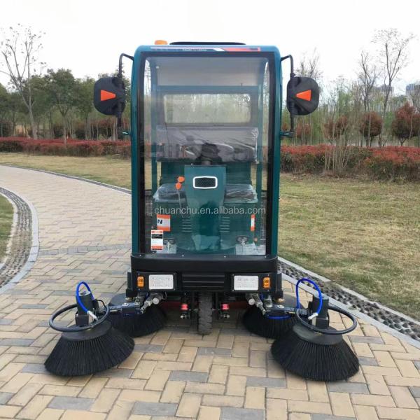 Pure Electric Multi-functional Industrial Electric Street Road Sweeper Truck with Custom Brush
