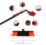 PP Bristle Photovoltaic Window Glass Cleaning Brush Red Zhenda