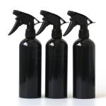 Logo Printing matte black 500ml aluminum spray cosmetic bottles