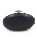 Manufacture direct sale gold color oval shape iron metal frame for bag purse box