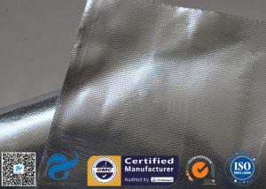 China Heat Reflective 0.9mm Aluminium Foil Fiberglass Silver Coated Fabric Pipe Insulation factory