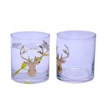Decorative Round Personalised Whisky Glass For Christmas