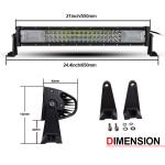 Straight Triple Row 30VDC 1020W 4x4 Driving Lights
