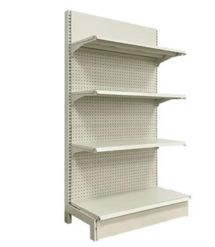 Supermarket gondola shelving single sided market shelf for display rack