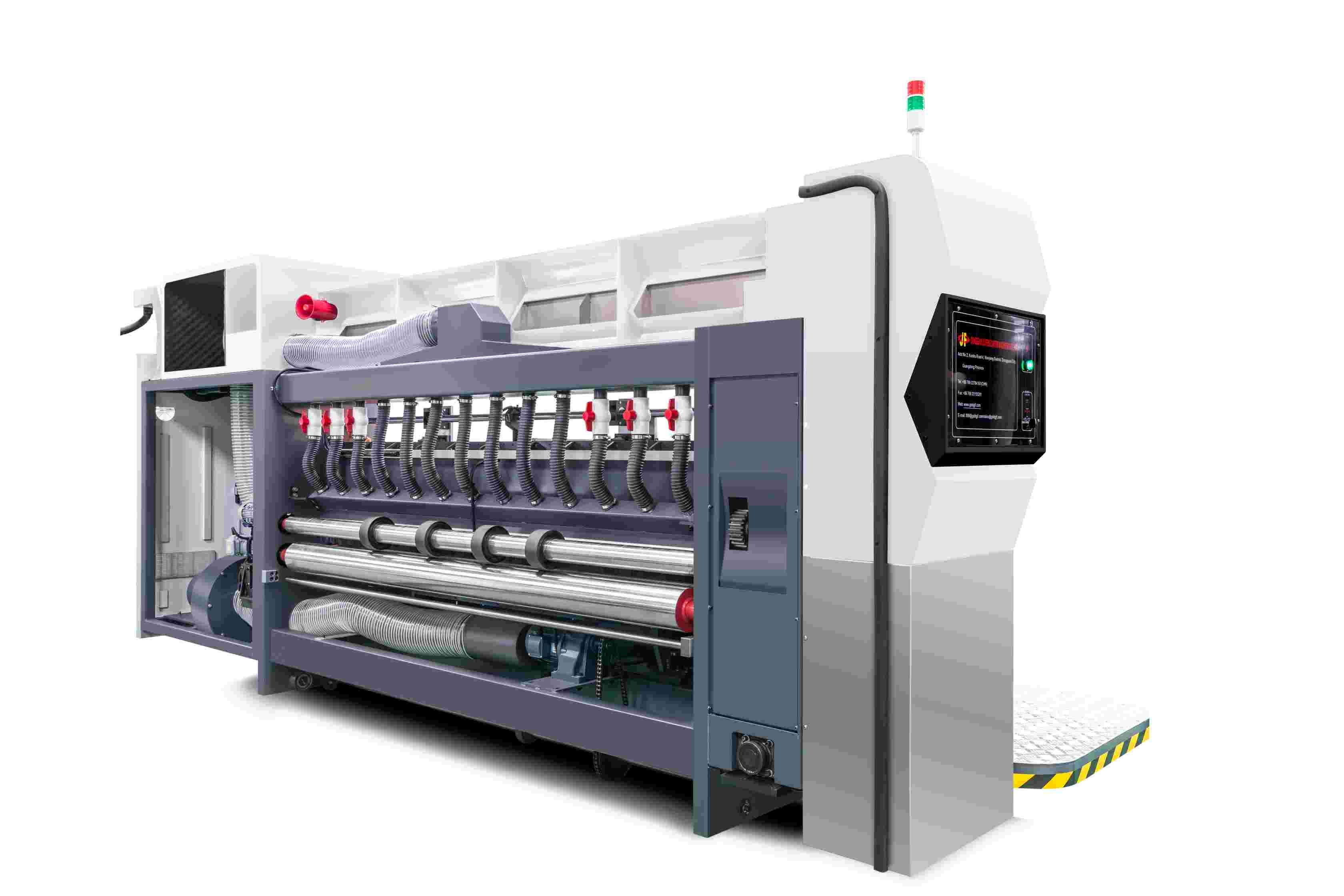 Automatic High Speed Flexo Printing Slotting Die Cutting Cardboard Machine