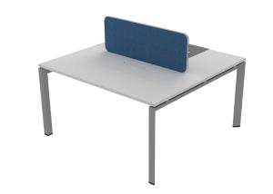 China Melamine 2 Person Office Workstation , Small Office Desk Waterproof factory