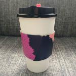 Hot Drink Paper Cup Sleeve Jacket For Coffee Customized Size Odm Oem Cmyk Full