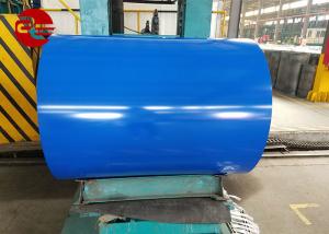 China Blue / White PPGL Prepainted Galvanized Steel Coil Thickness 0.12mm - 0.2mm factory