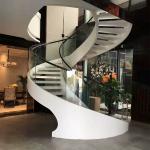 Curved Glass Balustrade Glass Staircase Balustrade Internal Landing Voids