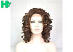 Cosplay Hair Brown Inner Buckle Women Wig For Heat Resistant Synthetic Wigs