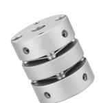 Aluminum Double Set Screw Precision Flexible Shaft Coupling Marine