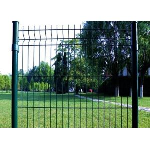 3d Bending Curved Garden Fence With Peach Post