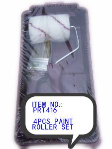 China 4pcs Paint Rollers Covers Durable Coating Roller Brush Wall Painting Tools Roller Sleeve factory