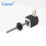 Casun Nema8 Nema11 Nme14 Hybrid Lead Screw Stepper Motor Tr5x2 Captive Screw