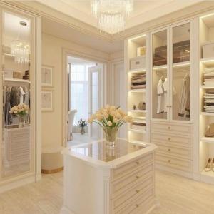 China Bedroom Modern Closet Wooden Wardrobe Combination Closets For Clothes factory