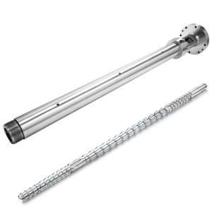 China Ra0.4 2.0mm Bimetallic Extruder Screw Barrel With Mixer Degas Granulator factory