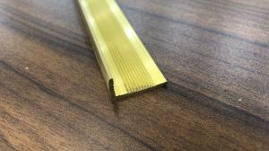 China Decorative Brass Strip 3mm Modern Interior Decoration Mood Floor Tile Trim factory