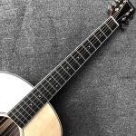 Custom Grand J45AA Solid Wood Acoustic Guitar White Binding in Natural Color