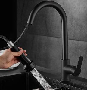 China Splash Proof Kitchen Pull Out ODM Retro Bathroom Sink Faucets factory