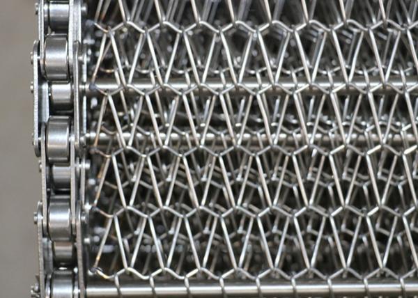 Food-grade 304/316 stainless steel chain link spiral steel wire conveyor mesh