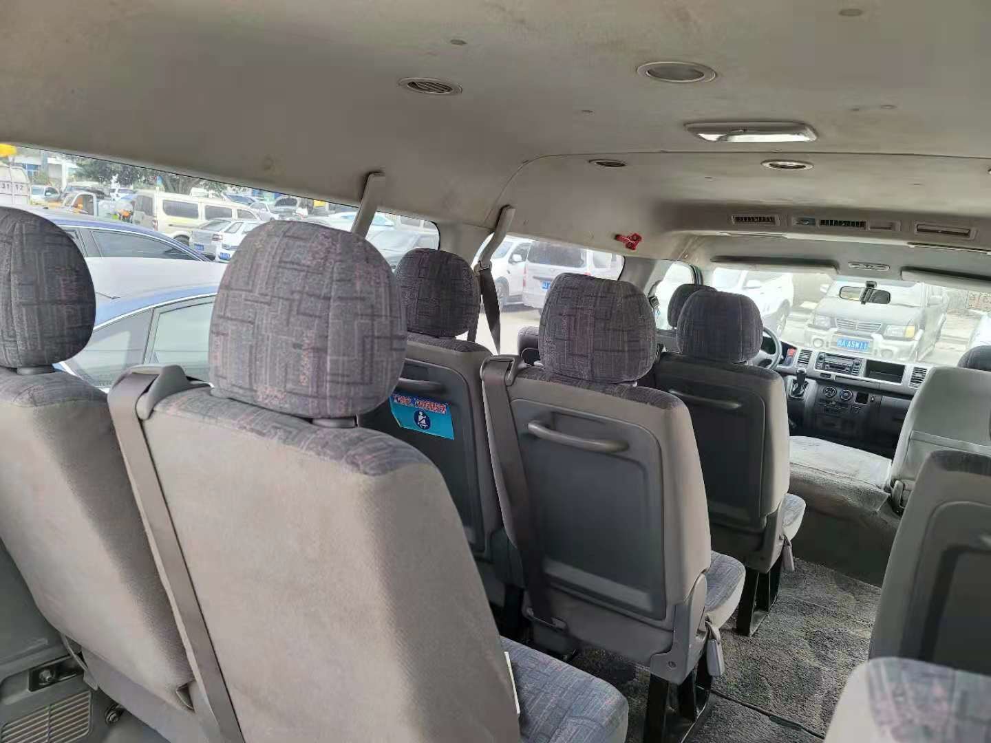 10 Seats Diesel Toyota Used Mini Bus With Gasoline Engine AC Equip No Accident 2013 Year