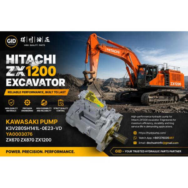 High Pressure High Efficiency Stable Operation Excavator Hydraulic Main Pump HPV102GW-25A for Hitachi ZX240-3G