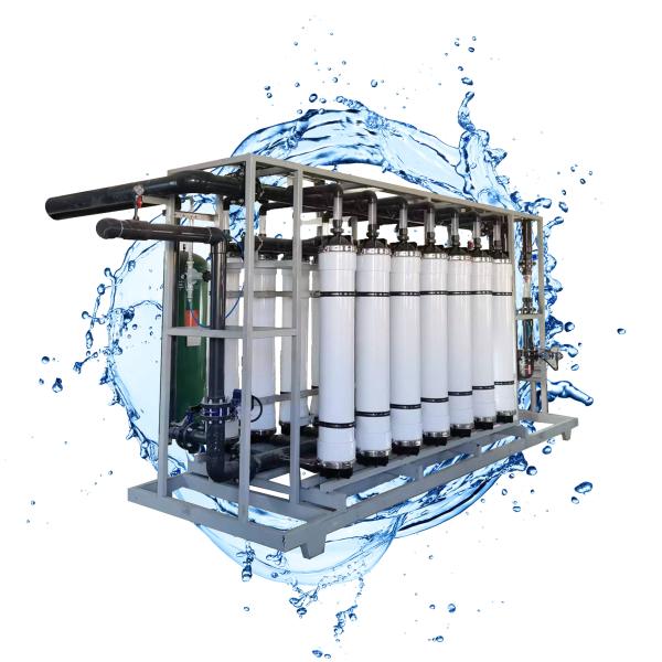 China 60TPH Carbon Steel UF Membrane Water Purifier With Ultrafiltration System factory