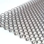 Incombustible Woven Metal Mesh Drapery For Window Decoration