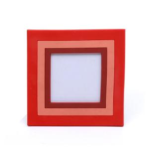 China PVC Soft Rubber red Custom Size Photo Frames 3D Home Decoration factory