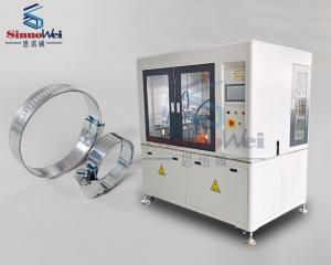 China OEM British Style Hose Banding Machine Automatic Hose Clamp Manufacturing Machine factory