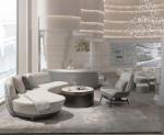 Modern Hotel Lobby Furniture With Metal Elments Light Color Eco Friendly