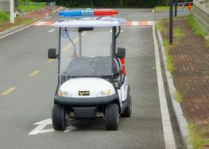 China Customized White Utility Golf Cart , Electric Police Car For 4 Person factory