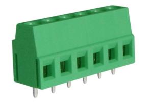 China 5.08mm Pitch PCB Screw Terminal Block 300V 10A M3 2-24 Poles Green Color factory