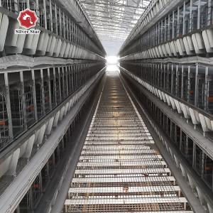 China 6 Tiers Q235 Battery Layer Hens Cage Chicken Breeding Cage factory