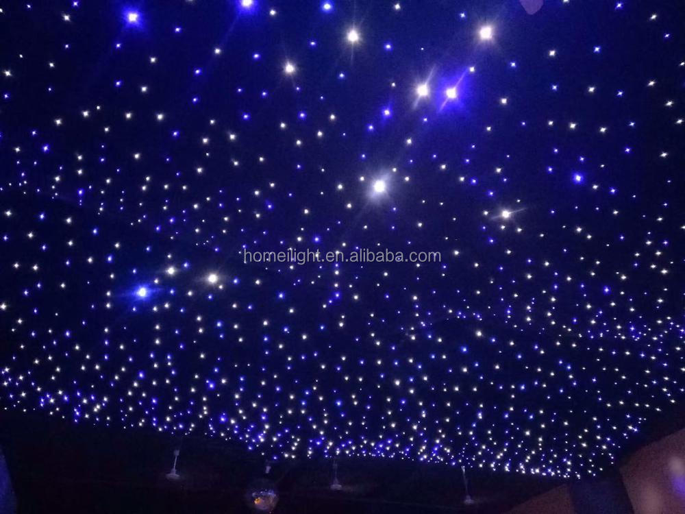 8CH Christmas Star Curtain Lights IP33 Rated For Stage Backdrop DJ Blue White Decoration